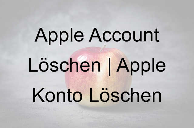 apple account löschen