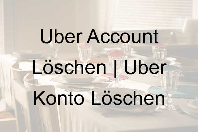 uber account löschen